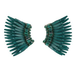 NWOT Mignonne Gavigan Mini Madeline Gemstone Emerald Earrings